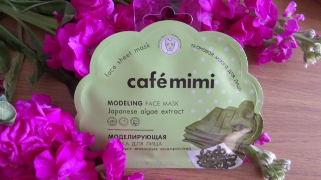 Café MIMI Maska do twarzy w płacie, Modelująca, Algi japońskie