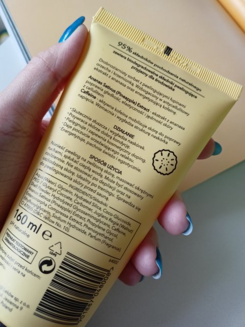 Ziaja Ananasowy trening skóry, Sorbet do ciała, Peelingujący, Drobnoziarnisty