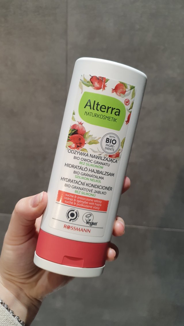 Alterra Odżywka do włosów, Nawilżająca, Bio-owoc Granatu & Bio-Aloes