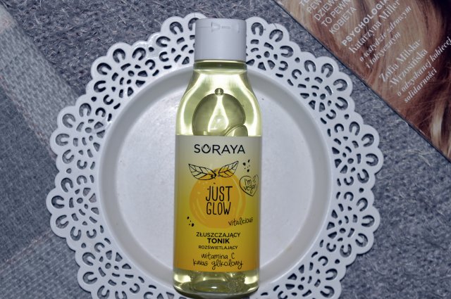 Soraya Just Glow, Tonik do twarzy, Złuszczający i rozświetlający, Witamina C i kwas glikolowy