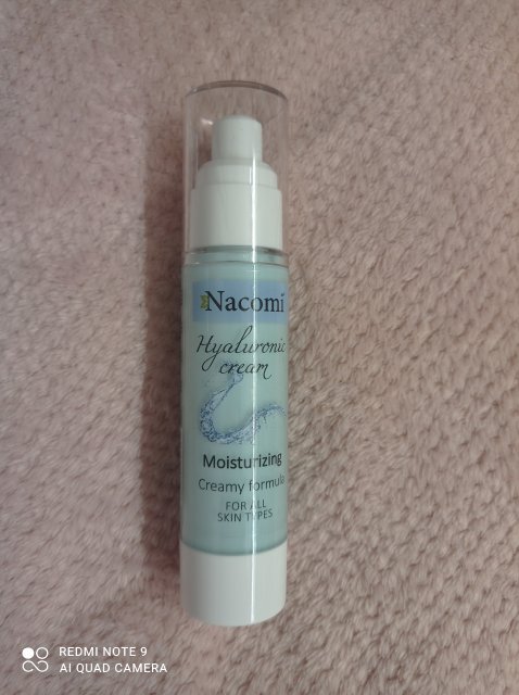 Nacomi Krem do twarzy, Hyaluronic Cream, Hialuronowy, Nawilżający, Każdy rodzaj skóry