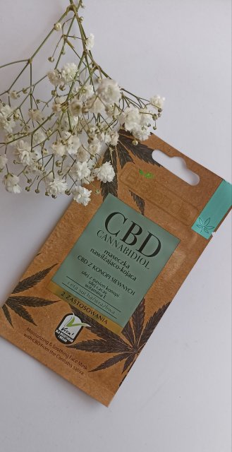 Bielenda CBD, Cannabidiol, Maseczka do twarzy, Nawilżająco-kojąca