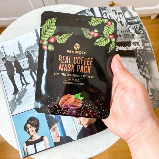 Pax Moly Maska do twarzy w płacie, Real Coffee Mask Pack