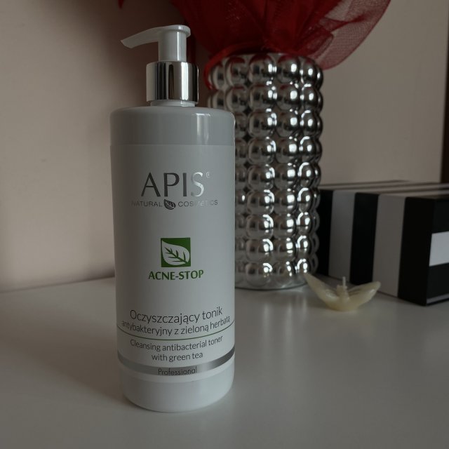 Apis Tonik do twarzy, Acne-Stop, Oczyszczający, Antybakteryjny,  Z zieloną herbatą