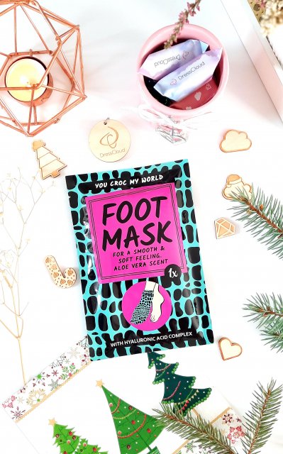 Dayes Europe B.V Maska do stóp w formie skarpetek, Z aloesem, You Croc My World