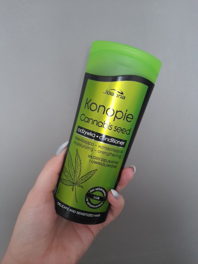 Joanna Konopie, Odżywka do włosów, Nawilżająco - wzmacniająca, Cannabis Seed, Włosy delikatne i uwrażliwione