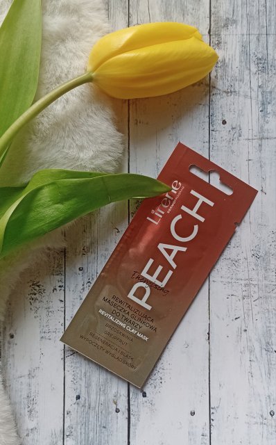 Lirene Dermoprogram, Maseczka do twarzy, Peach, Rewitalizująca, Glinkowa