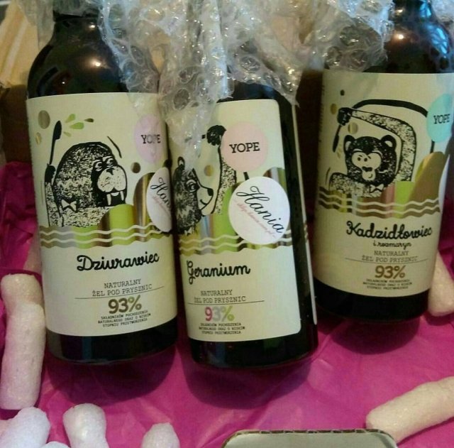 Żele pod prysznic z Yope. 