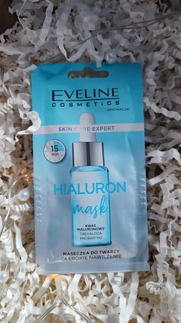 Eveline Hialuron Mask - maseczka do twarzy Głębokie nawilżenie 