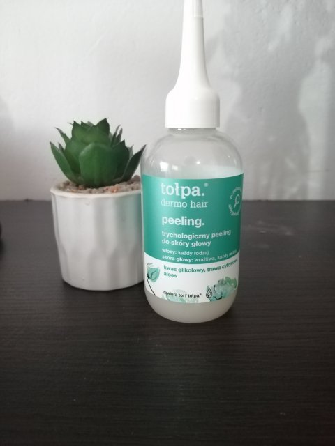 Tołpa Dermo Hair, Peeling do skóry głowy, Trychologiczny, Kwas glikolowy, trawa cytrynowa i aloes
