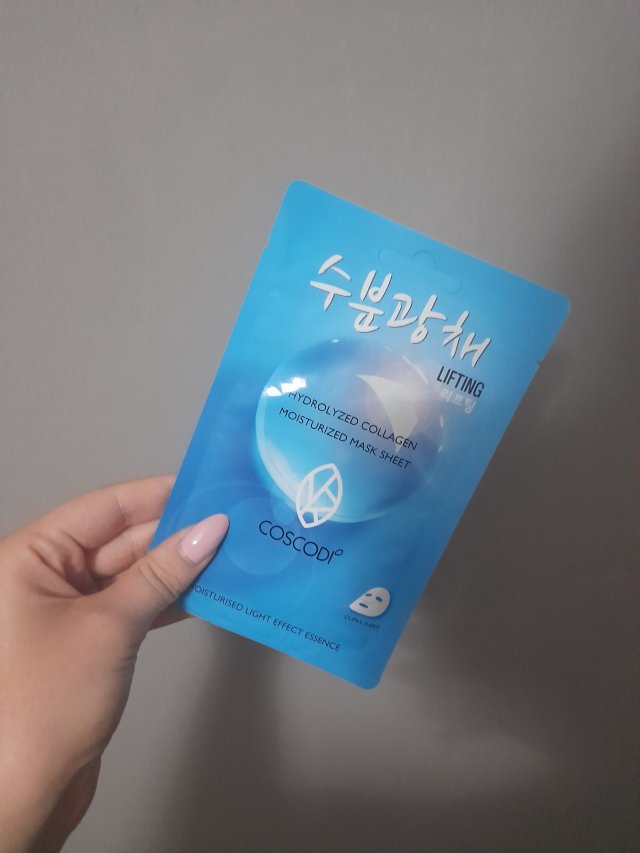 Coscodi Maska do twarzy w płacie, Lifting Hydrolyzed Collagen Moisturized Mask Sheet