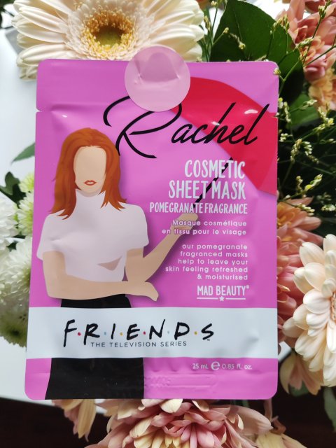 Mad Beauty Maska do twarzy w płacie, Friends, Pomegranate Fragrance, Rachel