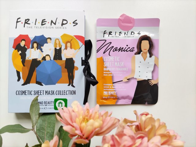 Mad Beauty Maska do twarzy w płacie, Friends, Raspberry Fragrance, Monica