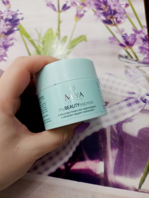 Miya Cosmetics myBEAUTYexpress, Maseczka do twarzy, 3-minutowa, Wygładzająca z aktywnym węglem kokosowym