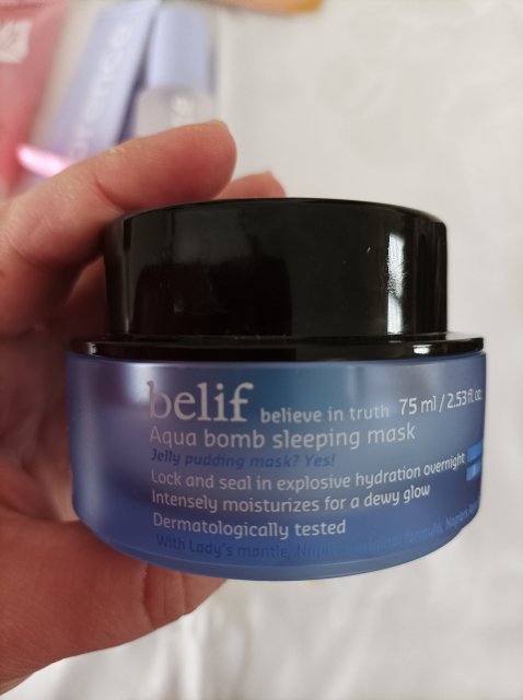 Belif Maseczka do twarzy, Na noc, Aqua Bomb Sleeping Mask - recenzja 