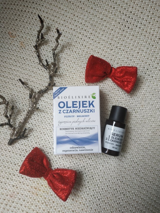 Bioélixire Serum do włosów, Z olejkiem z czarnuszki, Filtr UV, Malachit
