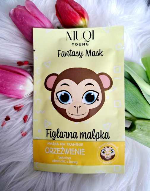 NIUQI Fantasy Mask, Maska na tkaninie, Orzeźwienie, Figlarna Małpka