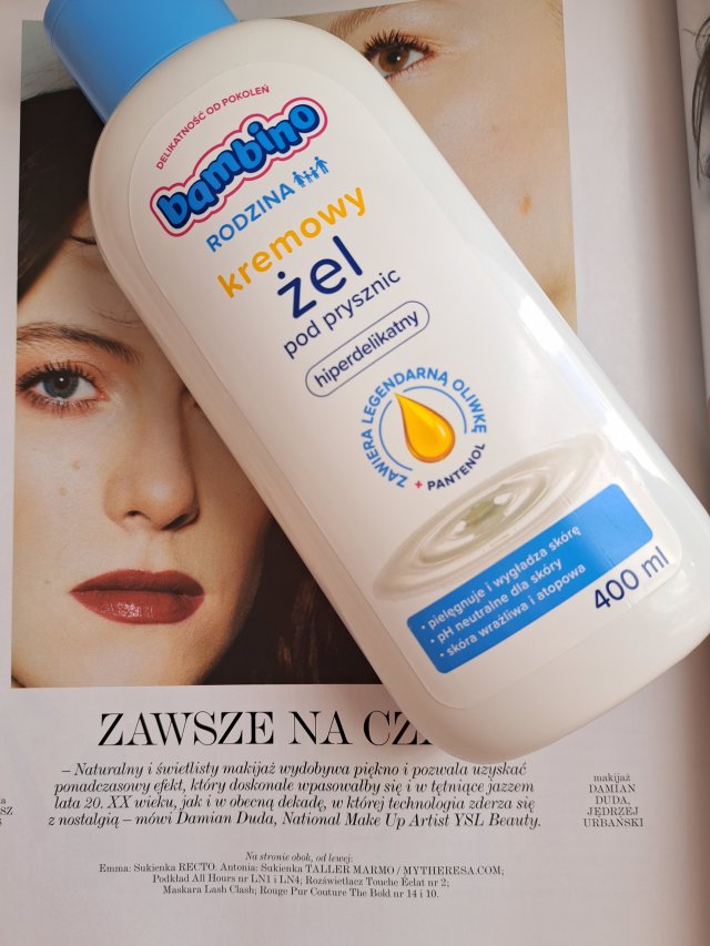 Bambino Rodzina, żel pod prysznic, Hiperdelikatny z oliwką