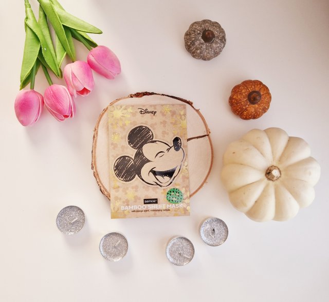Sence Essentials Maseczka do twarzy w płacie, Disney, Bamboo Sheet Mask, Orange Scent, Formuła nawilżająca, Mickey Mouse 
