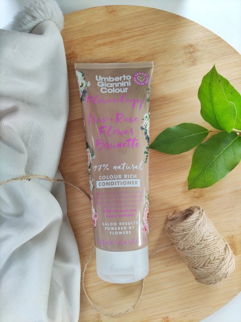 Umberto Giannini Odżywka do włosów, Flowerology, Iris + Rose, Brunette, Chroniąca kolor