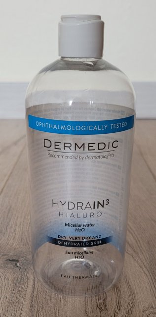 Dermedic Hydrain 3 Hialuro, Płyn micelarny H2O