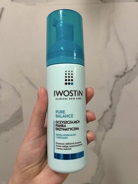 Iwostin Pure Balance, Pianka do mycia twarzy, Oczyszczająca, Enzymatyczna