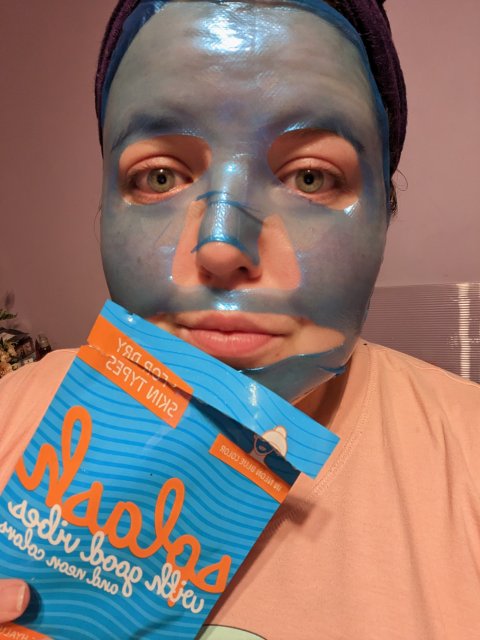 Dayes Europe B.V Maska do twarzy w płacie, Hydrożelowa, Splash with Good Vibes and Neon Colours, Z kwasem hialuronowym 