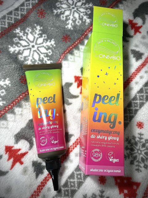 OnlyBio Hair Balance, Peeling enzymatyczny do skóry głowy, Kwasy AHA i papaina