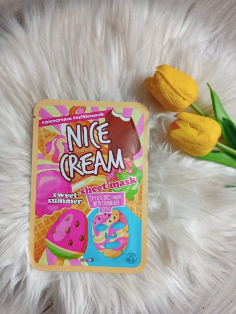 Maxbrands Marketing B.V. Maseczka do twarzy w płacie, Nice Cream Sweet Summer, Nawilżająca