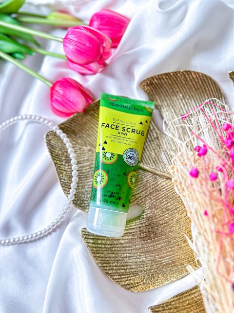 The Beauty Dept. Peeling do twarzy, Exfoliating Face Scrub, Kiwi, AHA acids