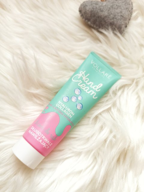 Vollare Cosmetics Krem do rąk, Hyaluron Collagen, Long Lasting Hydration, Długotrwale nawilżający