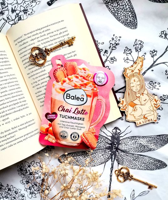 Balea Maseczka do twarzy w płacie, Chai Latte