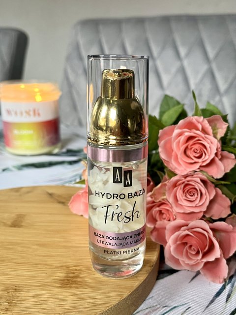 AA Fresh, Hydro baza, Baza pod makijaż, Dodająca energii, Z płatkami róż
