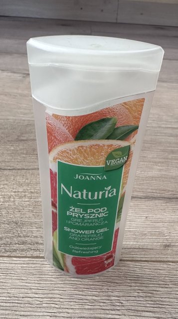 Joanna Naturia, Żel pod prysznic, Grejpfrut i pomarańcza