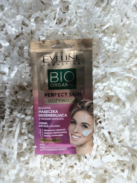 Eveline Bio Organic, Maseczka do twarzy, Perfect Skin, Regenerująca z miodem Manuka 