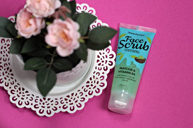 The Beauty Dept. Peeling do twarzy, Soothing Face Scrub, Matcha & Vitamin B5
