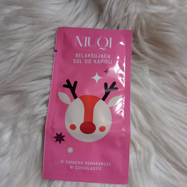 NIUQI Sól do kąpieli, Relaksująca, Pomarańcza w czekoladzie 