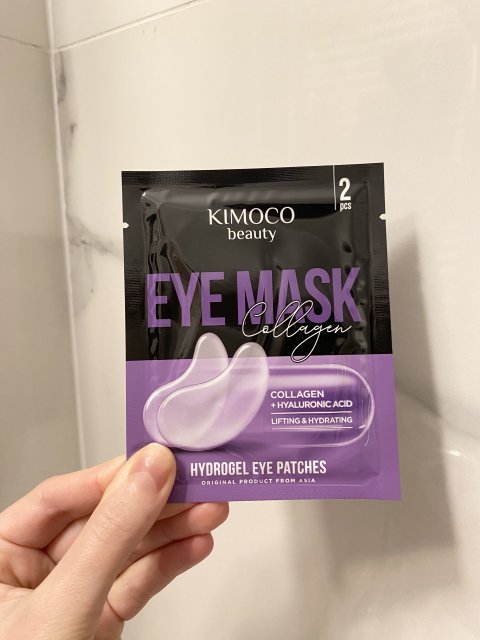 Kimoco Beauty Płatki pod oczy, Hydrożelowe, Collagen & Hyaluronic Acid, Liftingująco-nawilżające