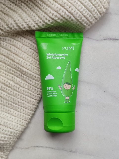 Yumi Żel aloesowy, Soothing Gel, Wielofunkcyjny 99% Aloe Vera, 