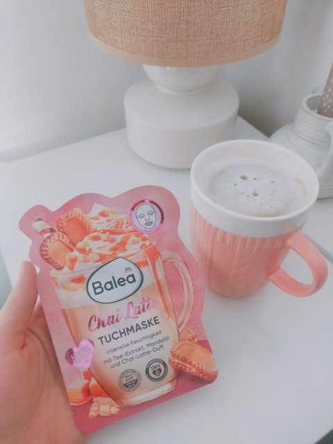Balea Maseczka do twarzy w płacie, Chai Latte