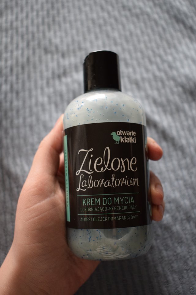 Zielone Laboratorium Krem do mycia, Ujędrniająco-regenerujący, Aloes i olejek pomarańczowy