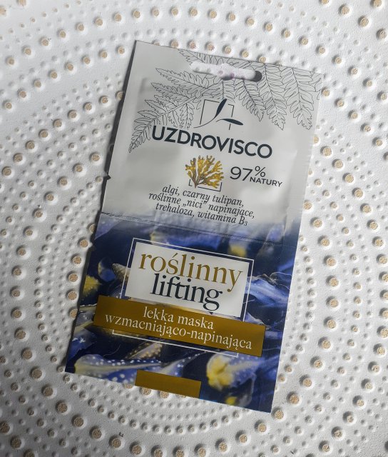 Uzdrovisco Maseczka do twarzy, Roślinny lifting, Wzmacniająco-Napinająca, Algi, Czarny tulipan