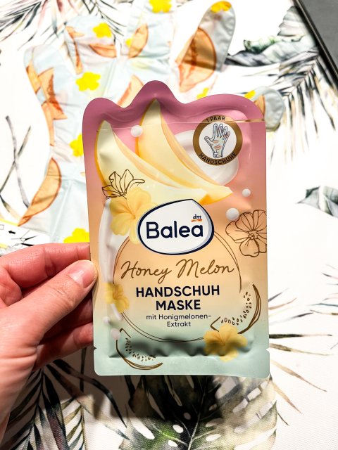 Balea Maska do dłoni, W rękawiczkach, Honey Melon 