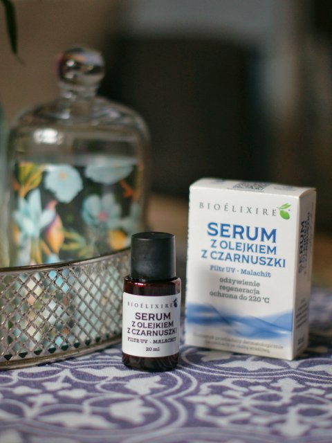 Bioélixire Serum do włosów, Z olejkiem z czarnuszki, Filtr UV, Malachit