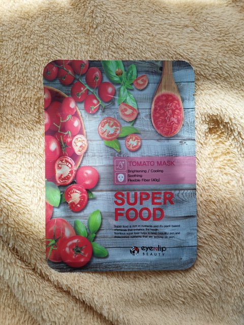 Eyenlip Beauty Maska do twarzy w płacie, Superfood Tomato, O działaniu rozjaśniającym i chłodzącym