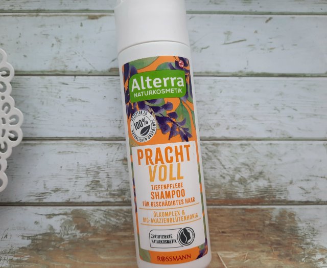Alterra Szampon do włosów, Pracht Voll, Tiefenpflege Shampoo für Geschädigtes Haar, Regenerujący