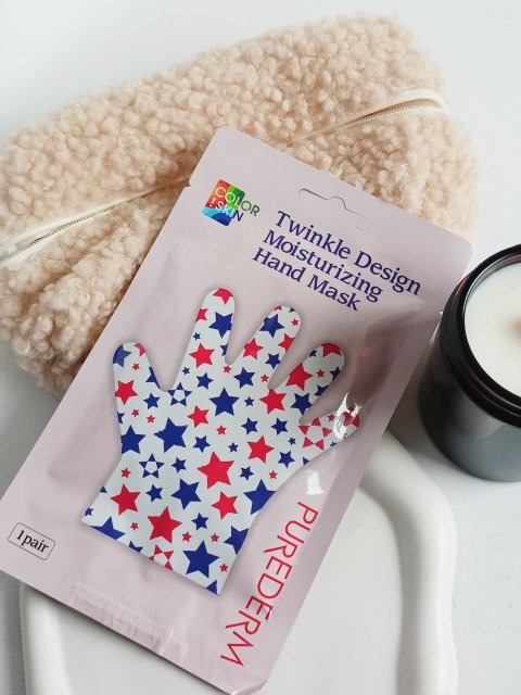 Purederm Maska na dłonie w rękawiczkach, Twinkle Design, Nawilżająca