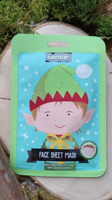 sence beauty Maseczka do twarzy w płacie, Let it Glow! Wanilia, Deep Cleansing