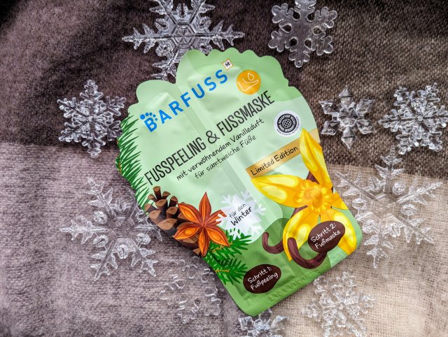 Barfuss Peeling i maska do stóp, Für den Winter, Zapach waniliowy