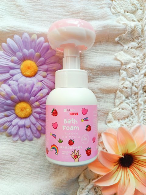 HISKIN Kids, Pianka do mycia, Scent Raspberry, Zapach malinowy